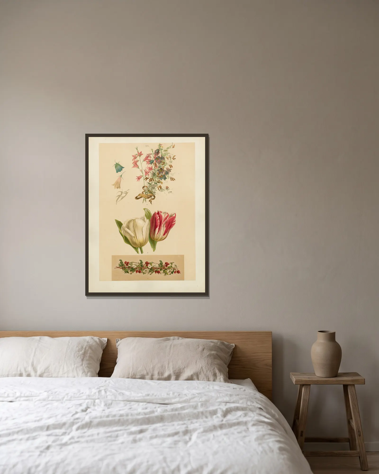 Studien zur Aquarell-Malerei Pl.19 av Adolf Schrödter inramad på en vägg
