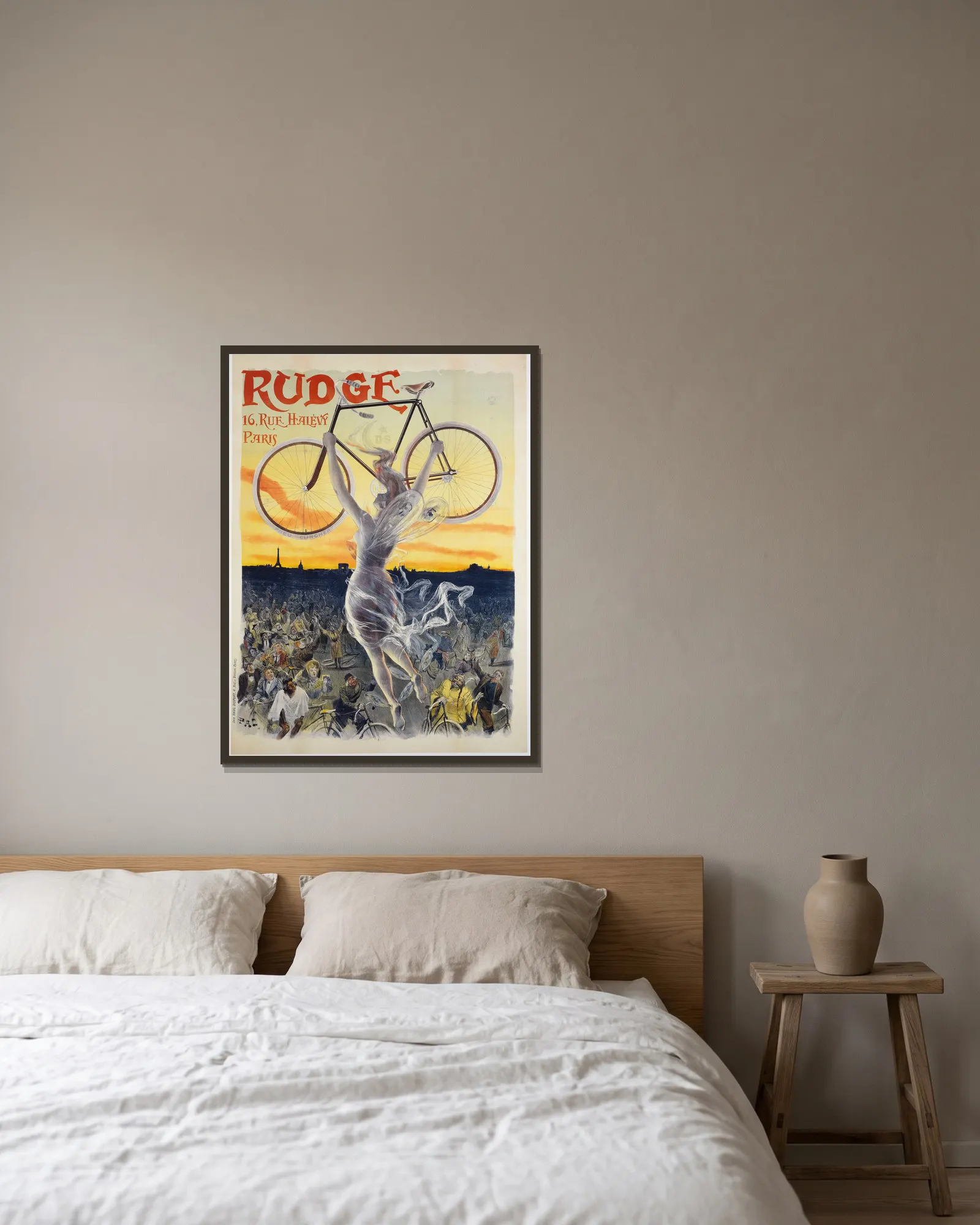 Rudge av Pal (Jean de Paleologue) inramad på en vägg