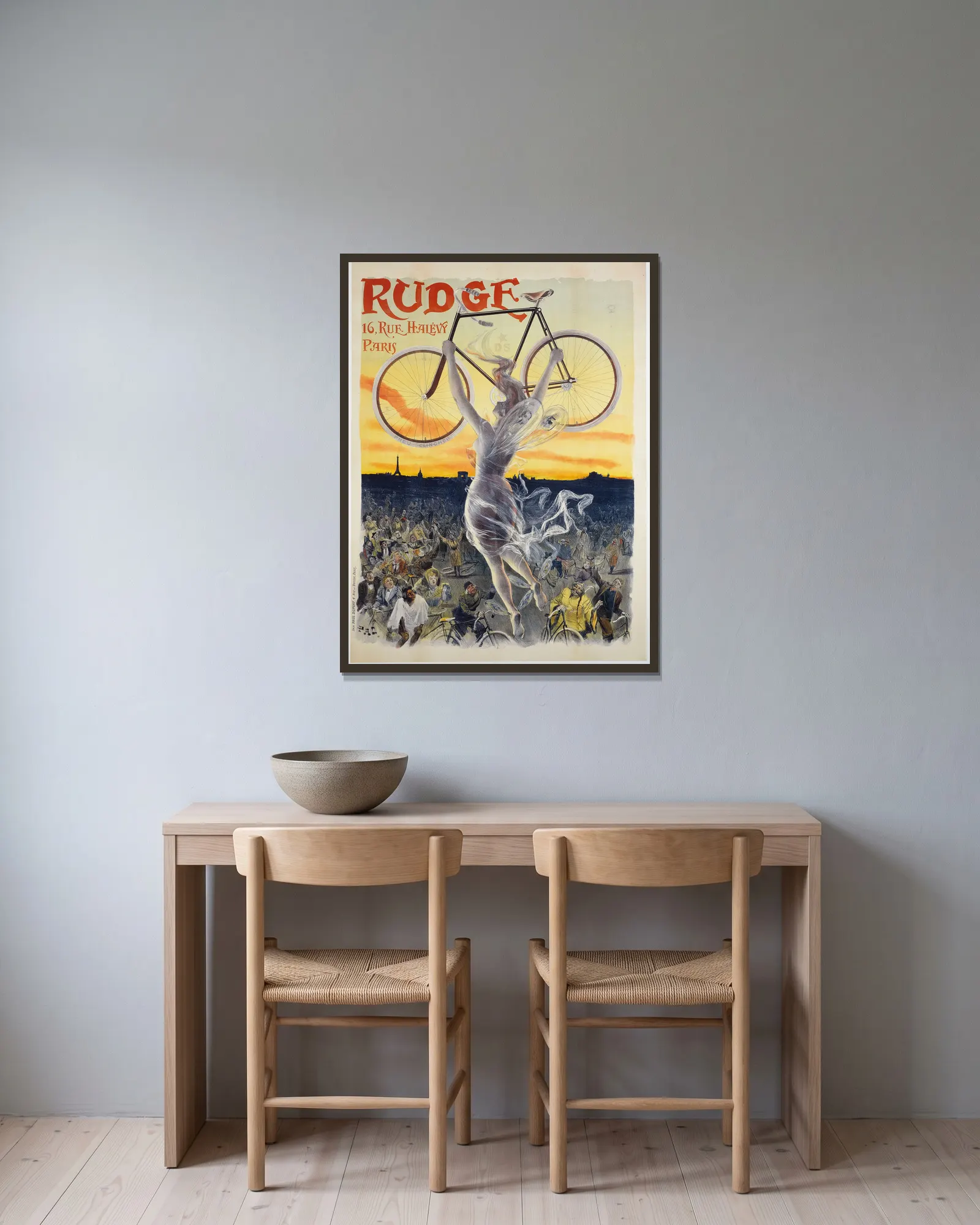 Rudge av Pal (Jean de Paleologue) inramad på en vägg