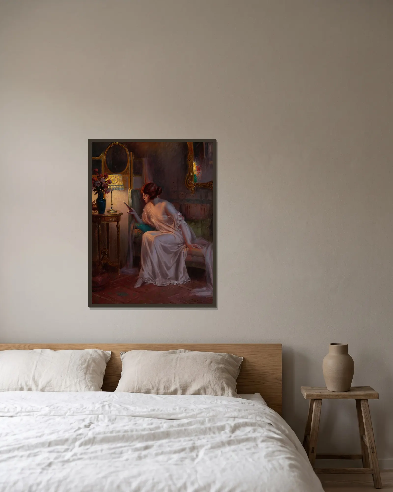 Before bedtime av Delphin Enjolras inramad på en vägg