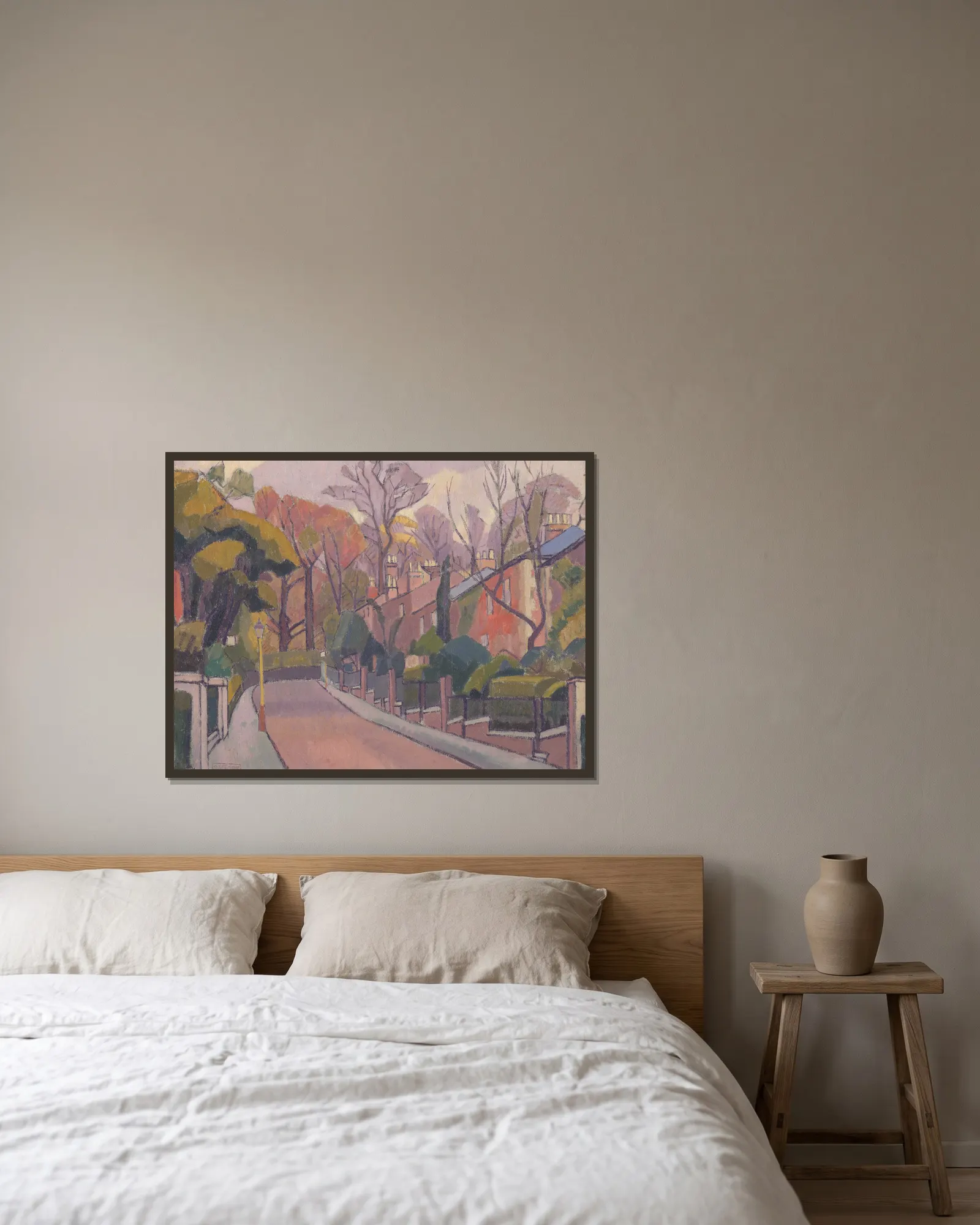 Cambrian Road, Richmond av Spencer Frederick Gore inramad på en vägg
