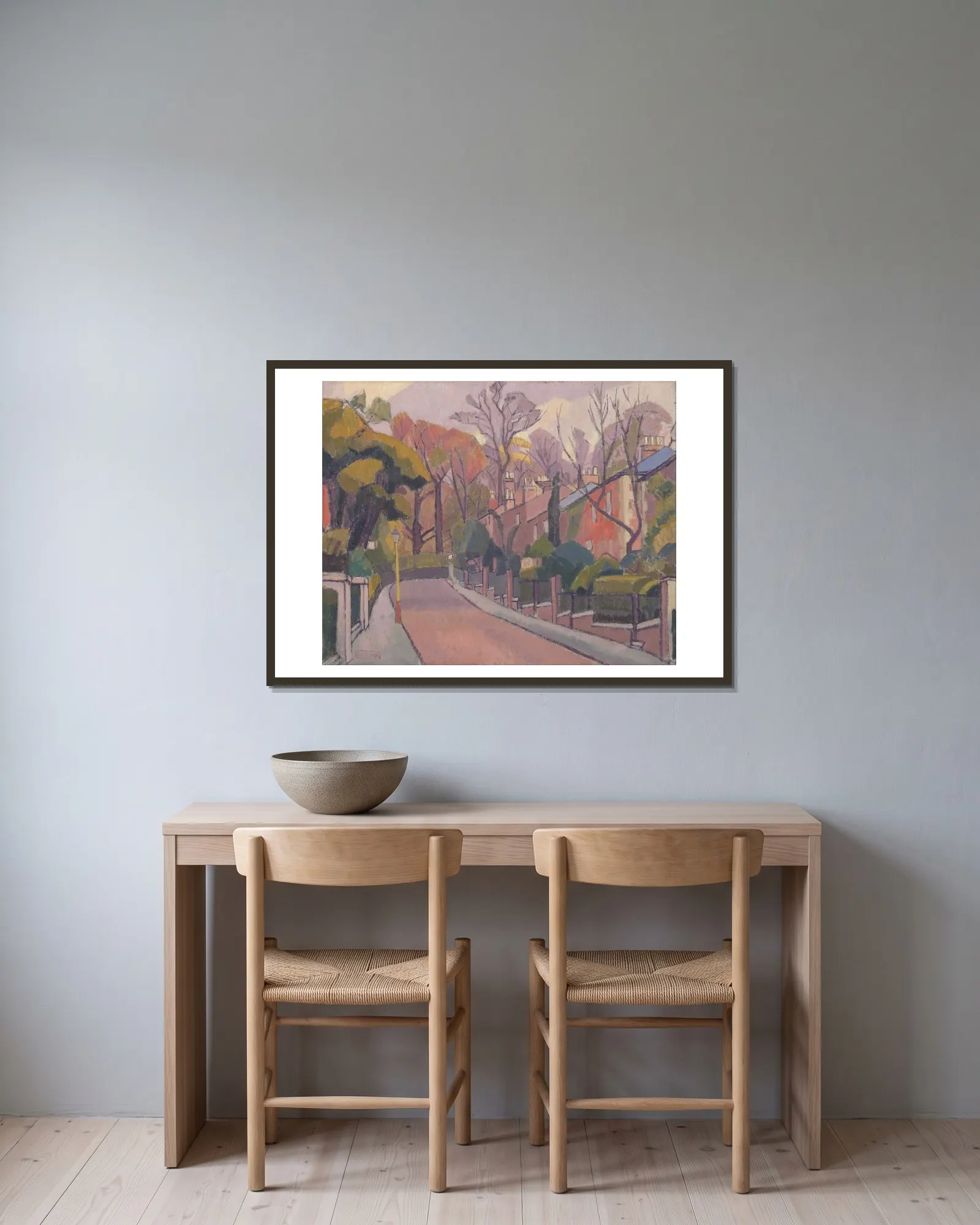 Cambrian Road, Richmond av Spencer Frederick Gore inramad på en vägg