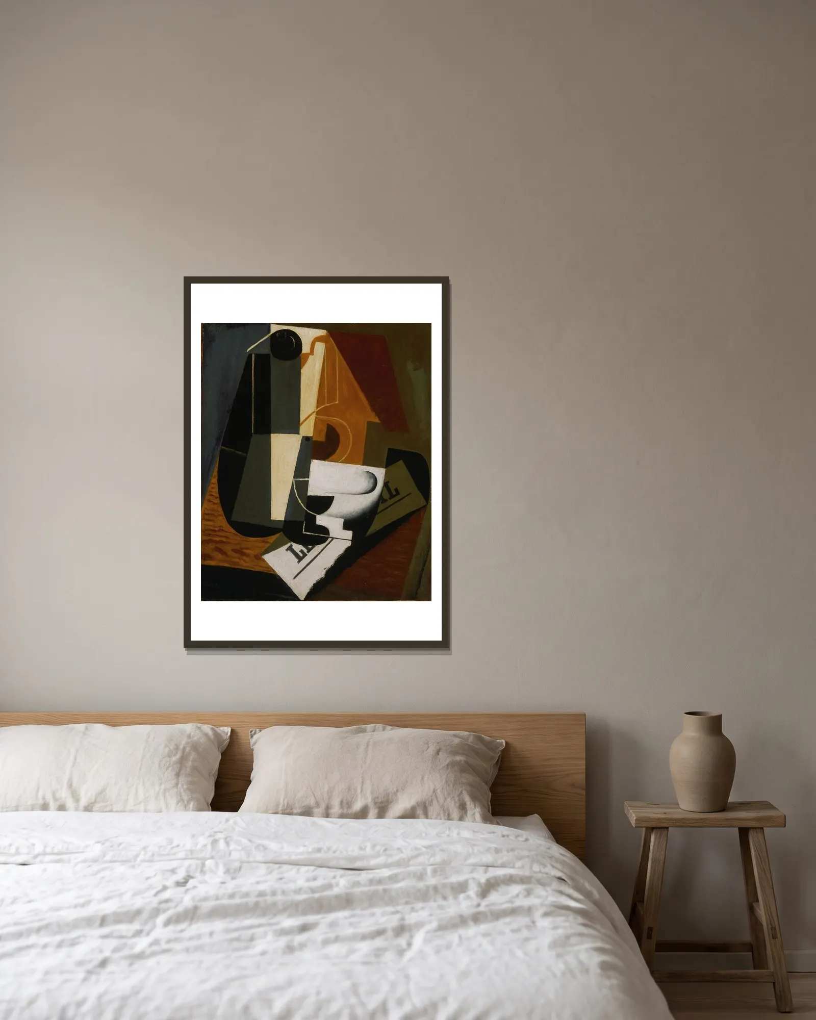 Coffeepot av Juan Gris inramad på en vägg