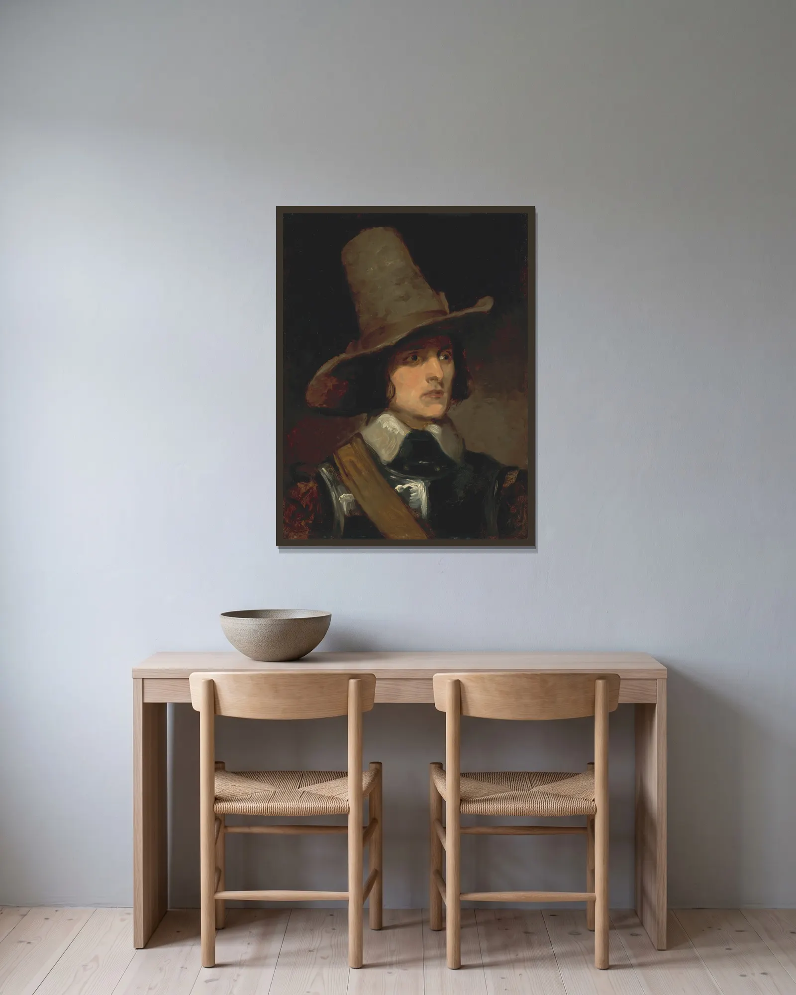 Augustus Egg av Richard Dadd inramad på en vägg