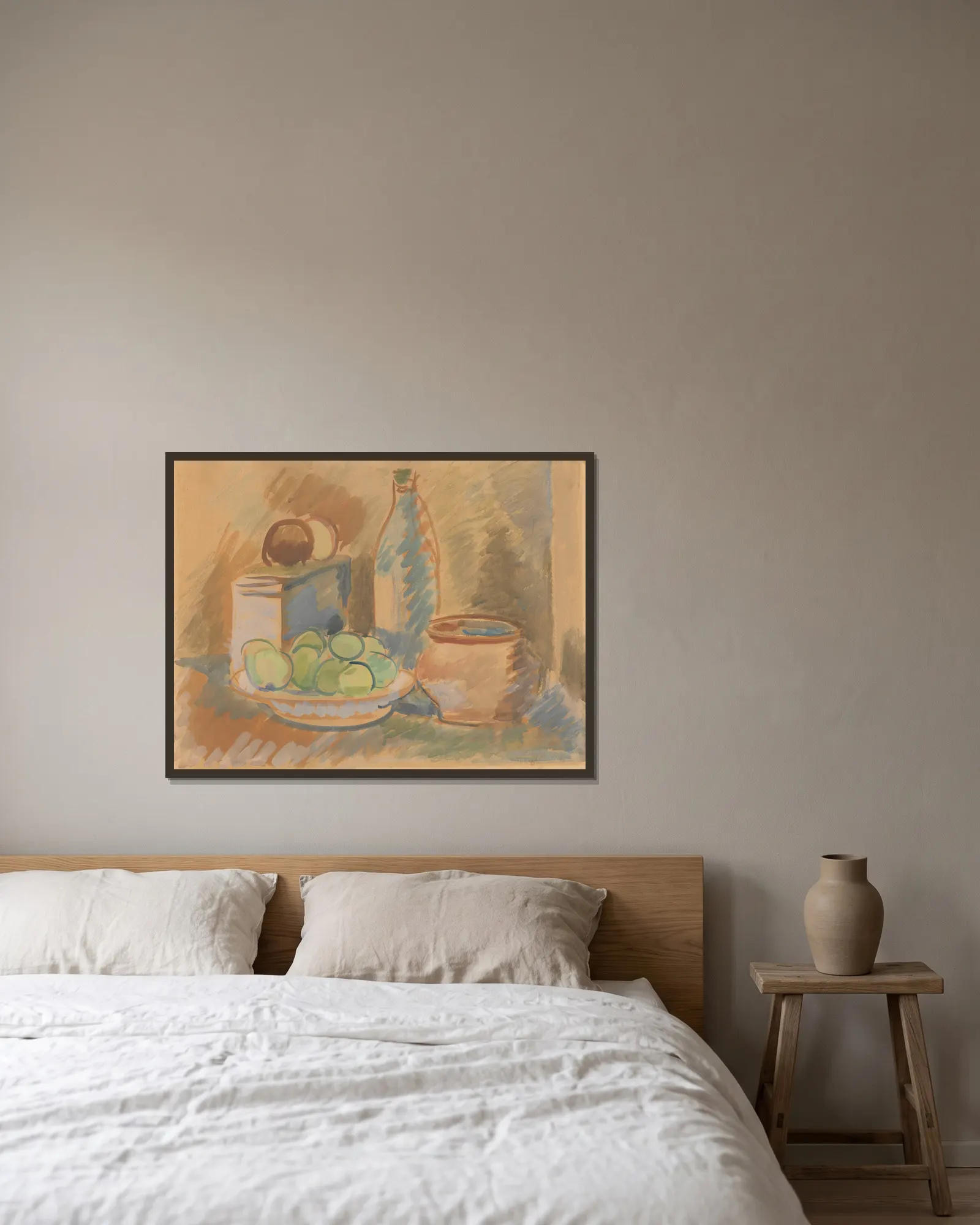 Still life av Zygmunt Waliszewski inramad på en vägg
