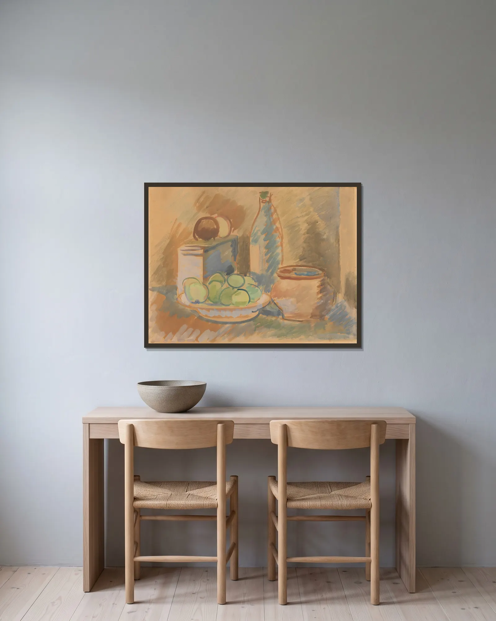 Still life av Zygmunt Waliszewski inramad på en vägg