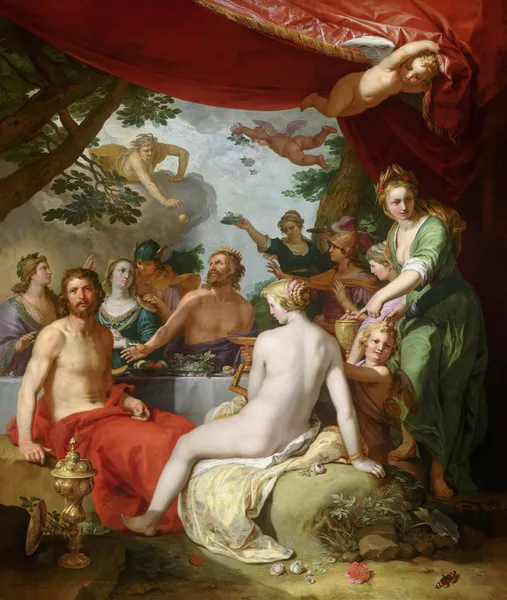 The Feast of The Gods At The Wedding of Peleus and Thetis av Abraham Bloemaert