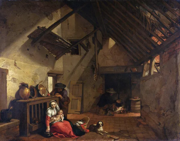 The Rest on the Flight into Egypt av Abraham Bloemaert
