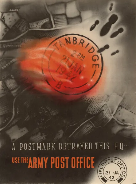 A Postmark Betrayed this H.Q. av Abram Games