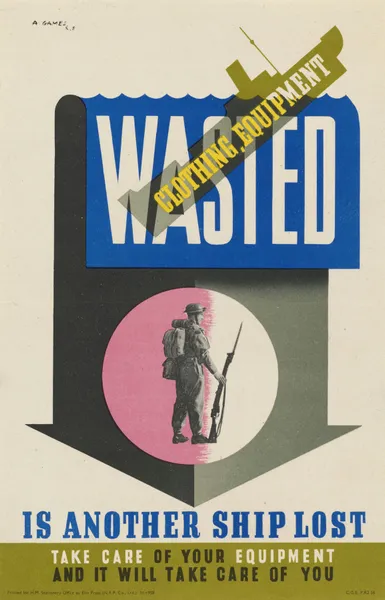 Wasted Clothing, Equipment is Another Ship Lost av Abram Games