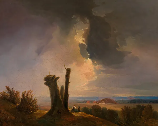 Westungarische Landschaft – Blick vom Leithagebirge av Adalbert Stifter