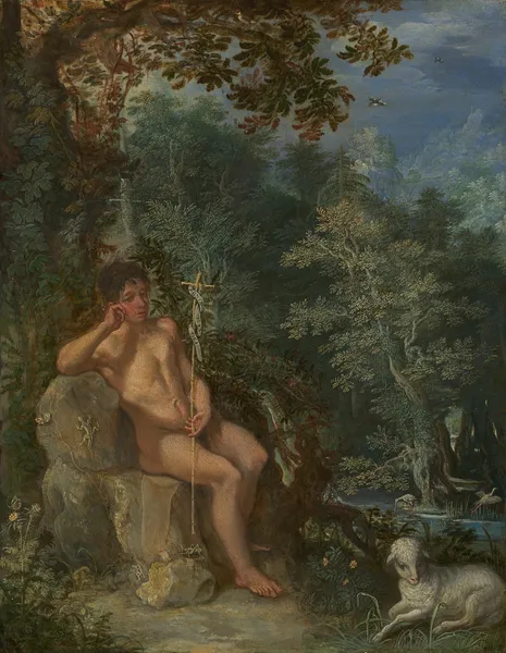 Saint John the Baptist in the Wilderness av Adam Elsheimer