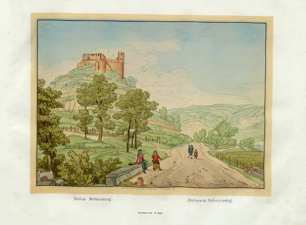Ruines de Falkenbourg av Johann Adolf Lasinsky