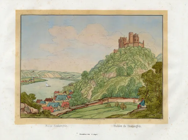 Ruines de Stolzenfels av Johann Adolf Lasinsky