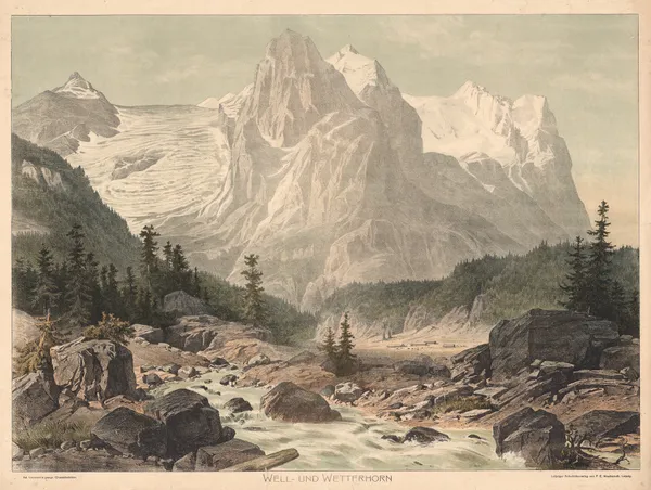 Well- und Wetterhorn av Adolf Lehmann