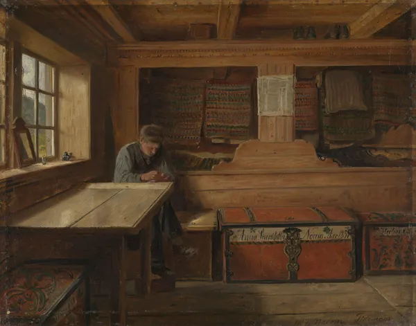 Old Storeroom in Vikøy av Adolph Tidemand
