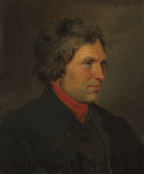 Portrait of the Farmer Torstein Ringheim from Voss av Adolph Tidemand