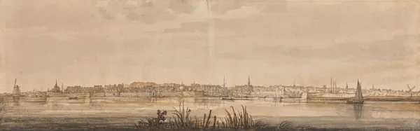 Panoramic View of Dordrecht and the River Maas av Aelbert Cuyp