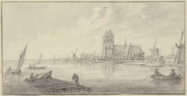 Rafters off Dordrecht av Aelbert Cuyp