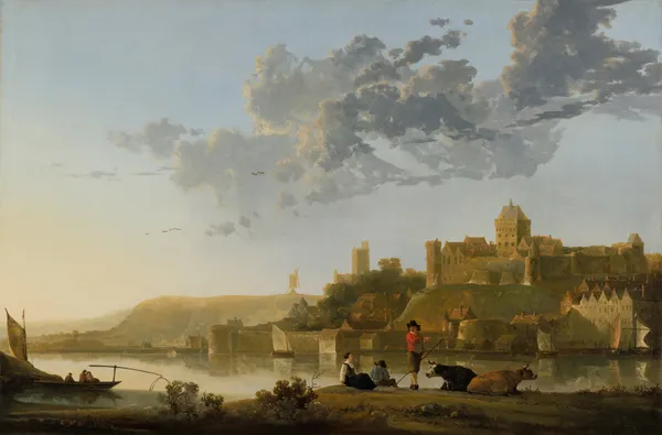 The Valkhof at Nijmegen av Aelbert Cuyp