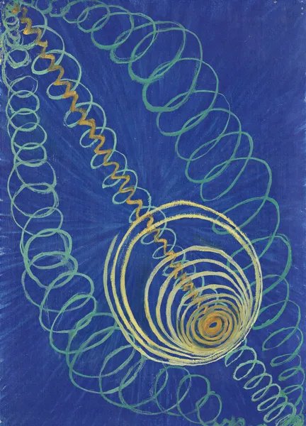Primordial Chaos, No. 16, The WU-ROSEN Series. Grupp 1 av Hilma af Klint