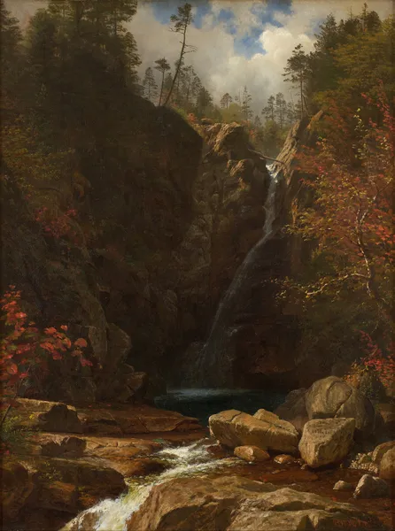 Glen Ellis Falls av Albert Bierstadt