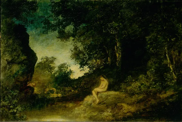 At Nature’s Mirror av Ralph Albert Blakelock