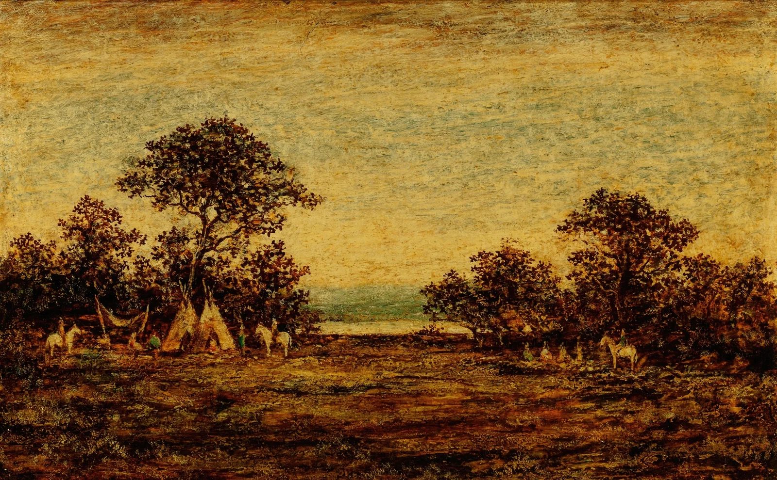 Indian Encampment av Ralph Albert Blakelock