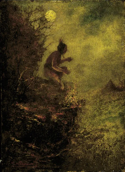 The Signal Fire av Ralph Albert Blakelock