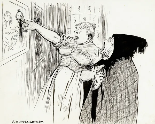 Old Lena from Knifvatorp av Albert Engström