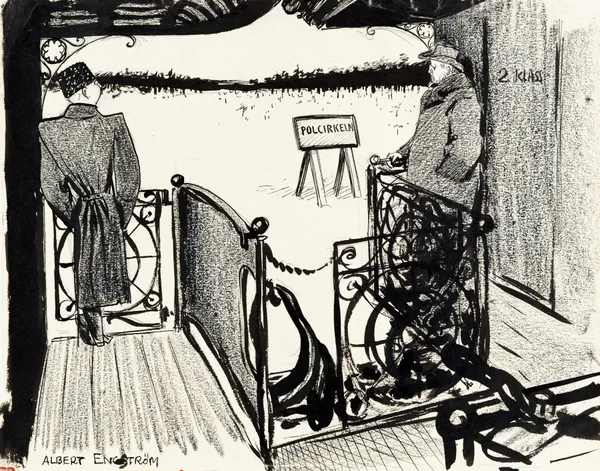 On the Way to Kiruna av Albert Engström