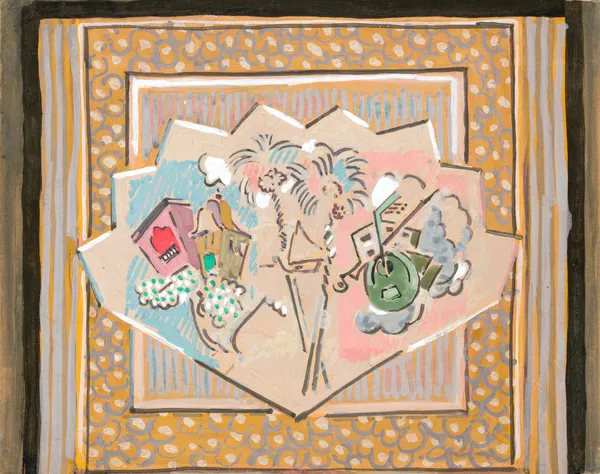 Étude pour le rideau de scène de Jane Daimé av Albert Gleizes
