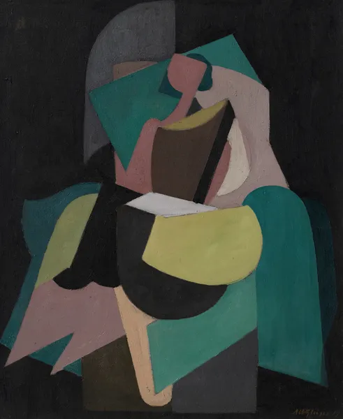 Femme assise av Albert Gleizes