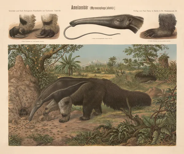 Anteater (Myrmecophaga jubata) av Albert Kull