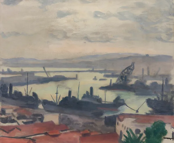 Port D’alger av Albert Marquet