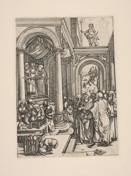 The Presentation of the Virgin in the Temple av Albrecht Dürer