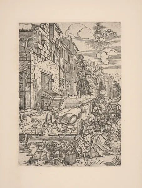 The Rest during the Flight to Egypt av Albrecht Dürer