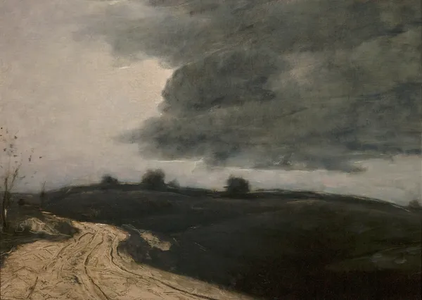 Landscape av Julian Alden Weir
