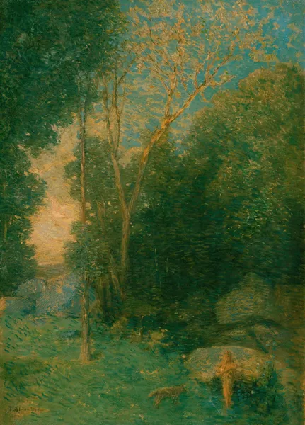 Pan and the Wolf av Julian Alden Weir