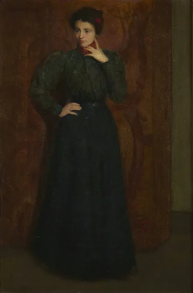 The Green Dress av Julian Alden Weir