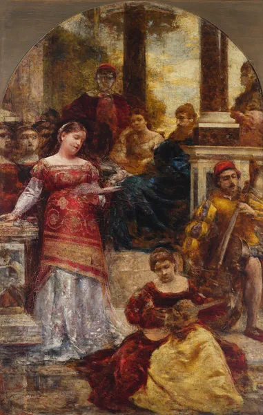 Italian siesta II av Aleksander Gierymski
