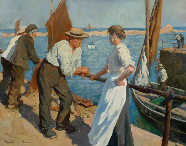 The Pier Head av Stanhope Alexander Forbes