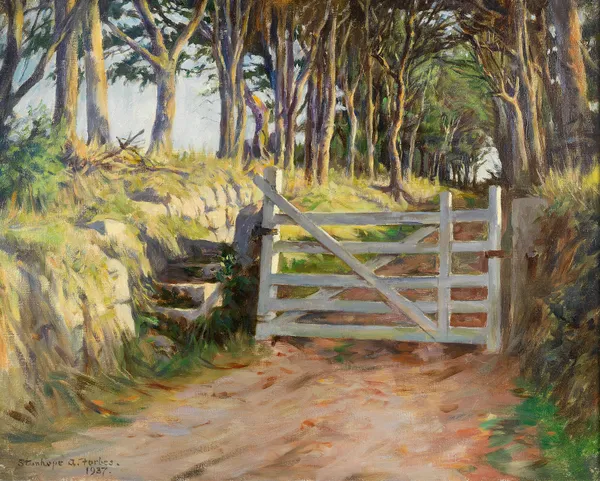 The white gate av Stanhope Alexander Forbes