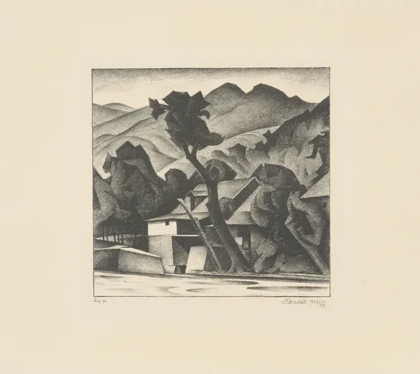 Die Mühle av Alexander Kanoldt