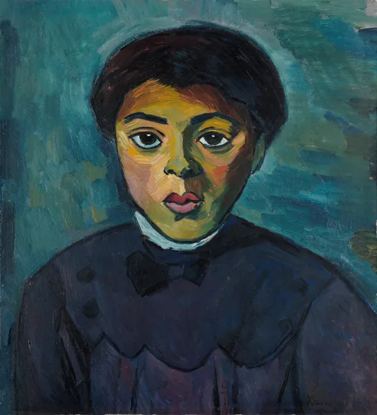 Portrait of a girl av Alexander Kanoldt