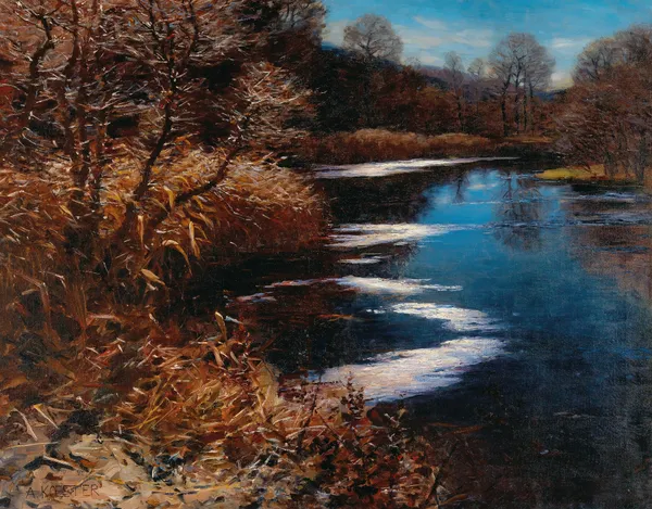 An oxbow lake, Brixen av Alexander Koester