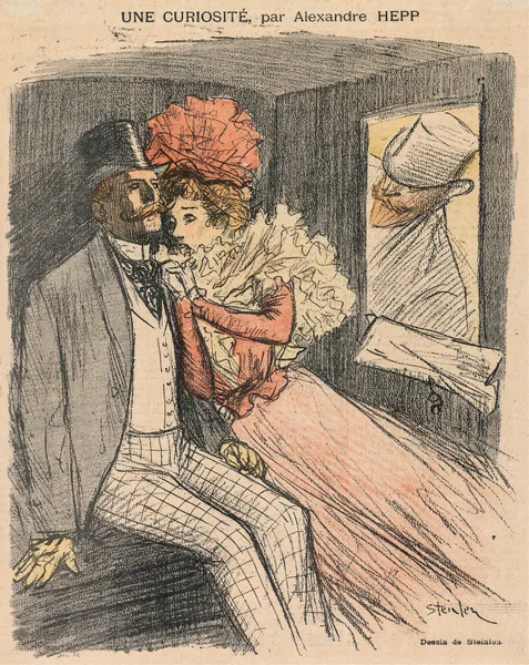 Gil Blas Illustré, Une Curiosité, par Alexandre Hepp av Théophile Alexandre Steinlen