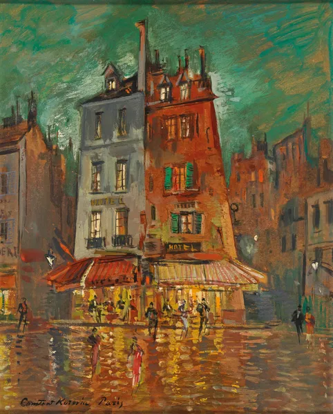 Nächtliches Paris av Konstantin Alexeevich Korovin