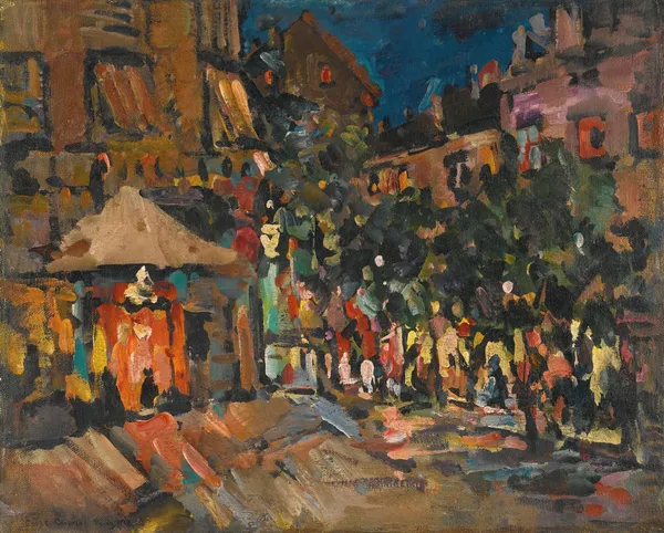 Paris By Night av Konstantin Alexeevich Korovin