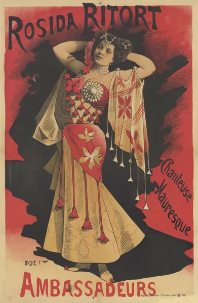 Rosida Ritort, chanteuse mauresque. Ambassadeurs av Alfred Choubrac